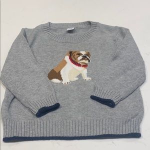 Janie and jack bulldog sweater